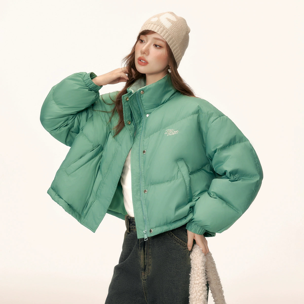 Short Duck Down Warm Casual Padded Jacket