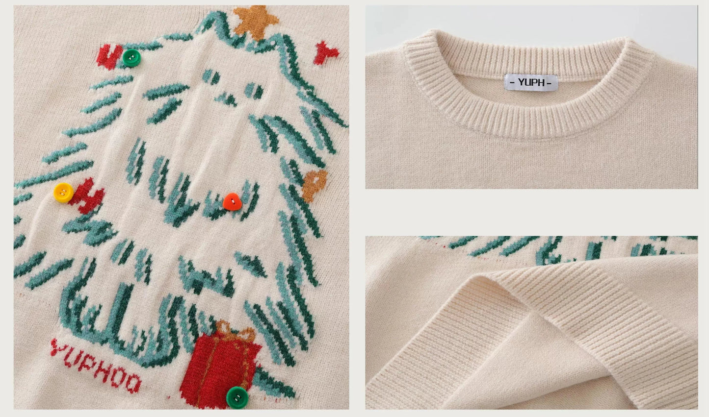 Christmas Cat Tree Knit Sweater